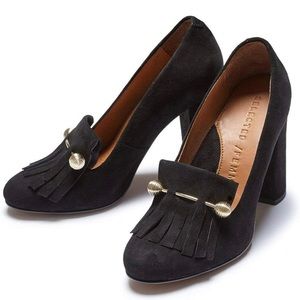 Selected Femme Fringe High Heels